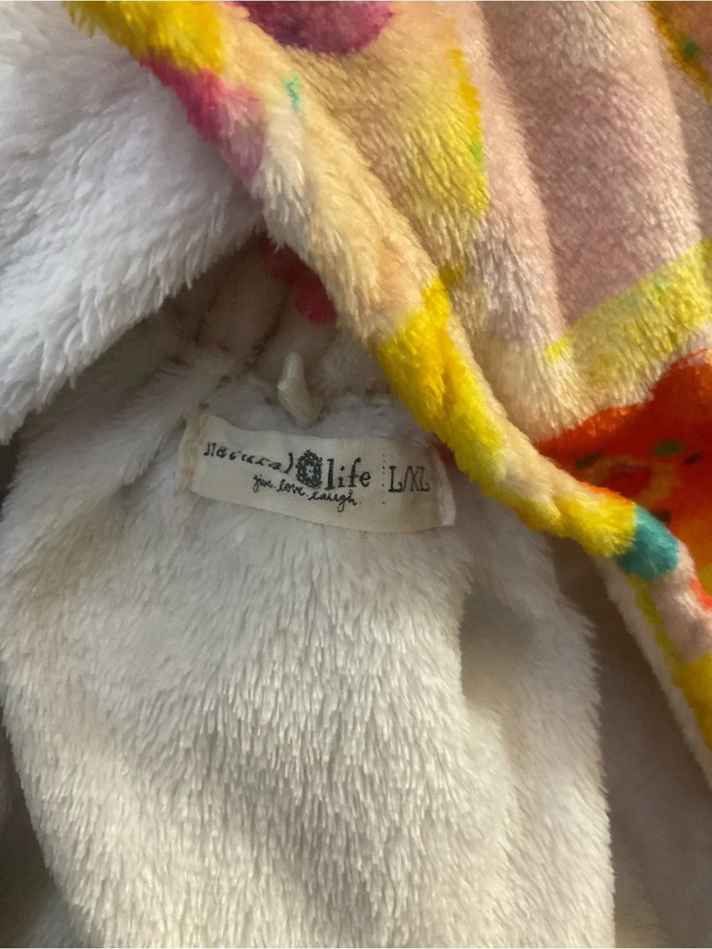 Natural Life Fleece Boho Towel Wrap EUC..Oversized• fits up to 3X, 27